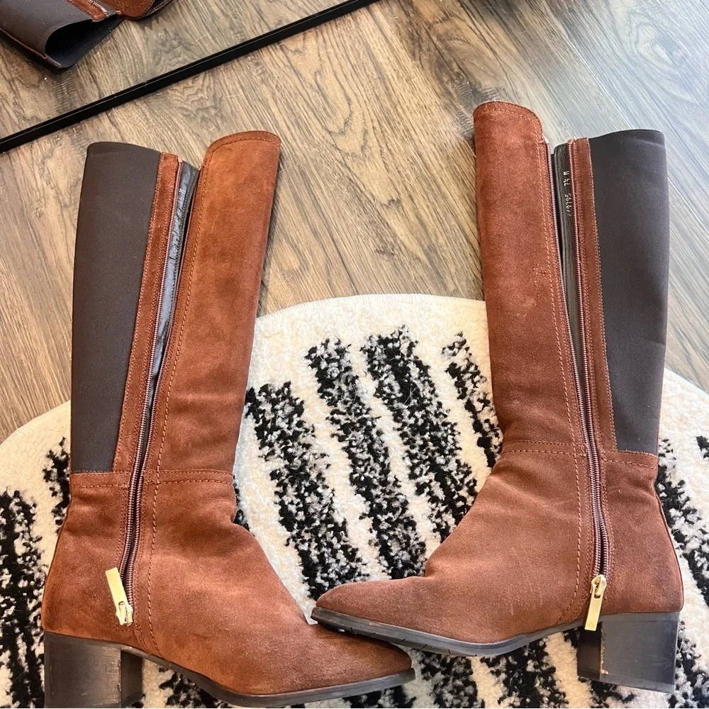 Aquatalia Nova Knee High Suede Boots - Picture 8 of 16